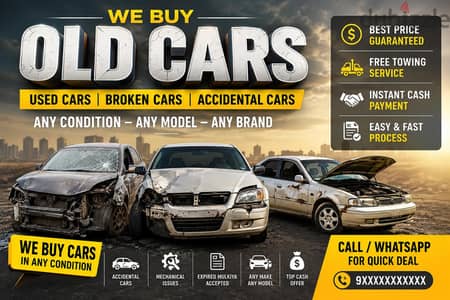 buy buying scrap cars and old cars buyers