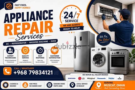 FRIDGE AC AUTOMATIC WASHING MACHINE AND REFRIGERATOR REPAIR