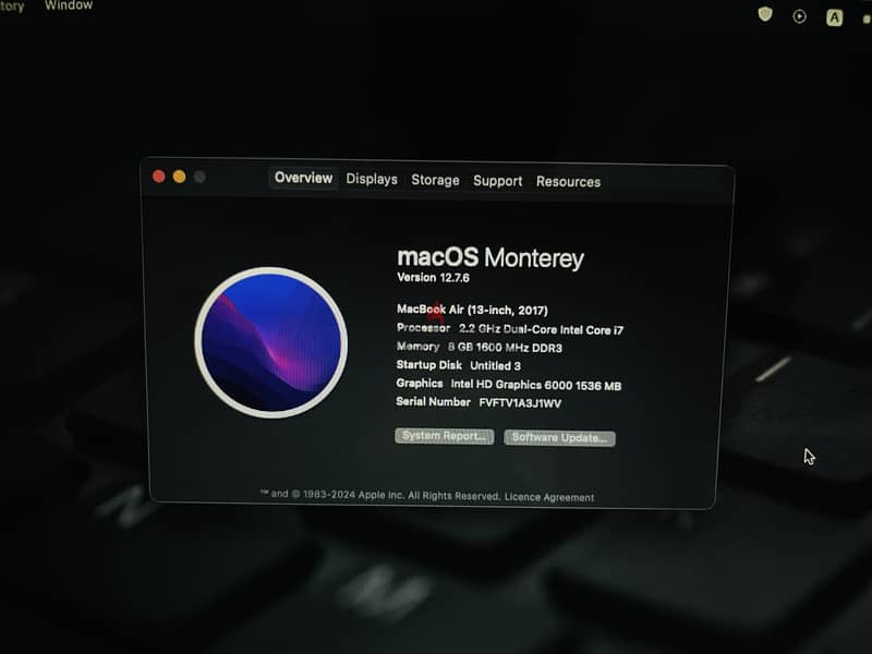MacBook air 2017 13 inch 2