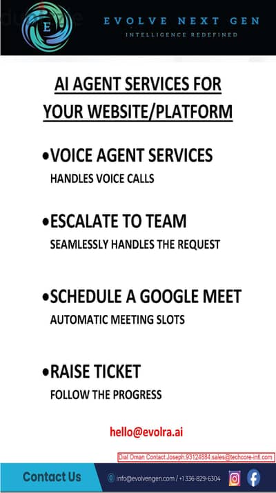 AI SERVICE AGENT  & CHAT BOT FREE DEMO
