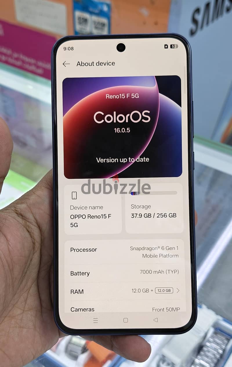 OPPO RENO 15F 5G 256GB 12+12RAM 3