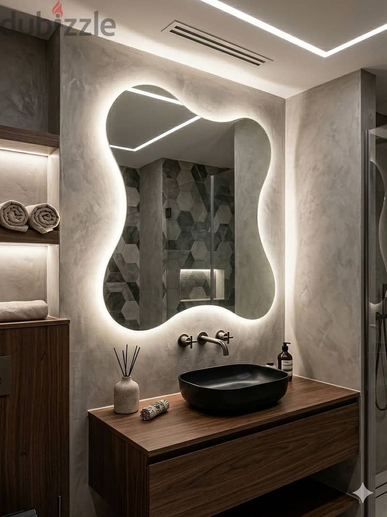 Glass Shower Cabins| Mirrors | Standard bathroom decor | Blop Shape 2
