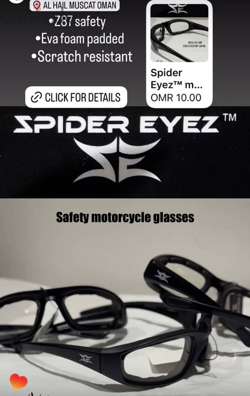 Motorcycle glasses- Foam padded sunglasses, scratch resistant, USA 14