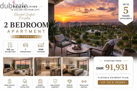 2BR in Sultan Haitham City | OMR 91,931 | 5-Year Installments