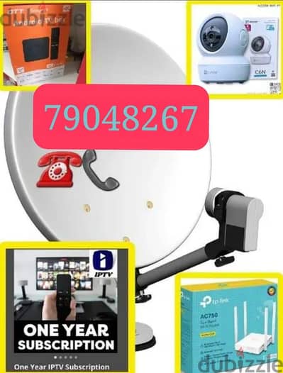 satellite dish technician Airtel NileSet ArabSet LED installation