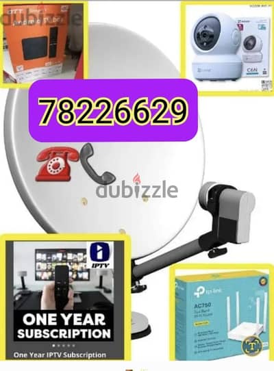 satellite dish antenna technician Airtel nilsat arabsat LED