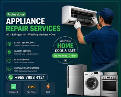 Washing Machine Repair Fixing AC Service Dishwasher Microwave Repairs