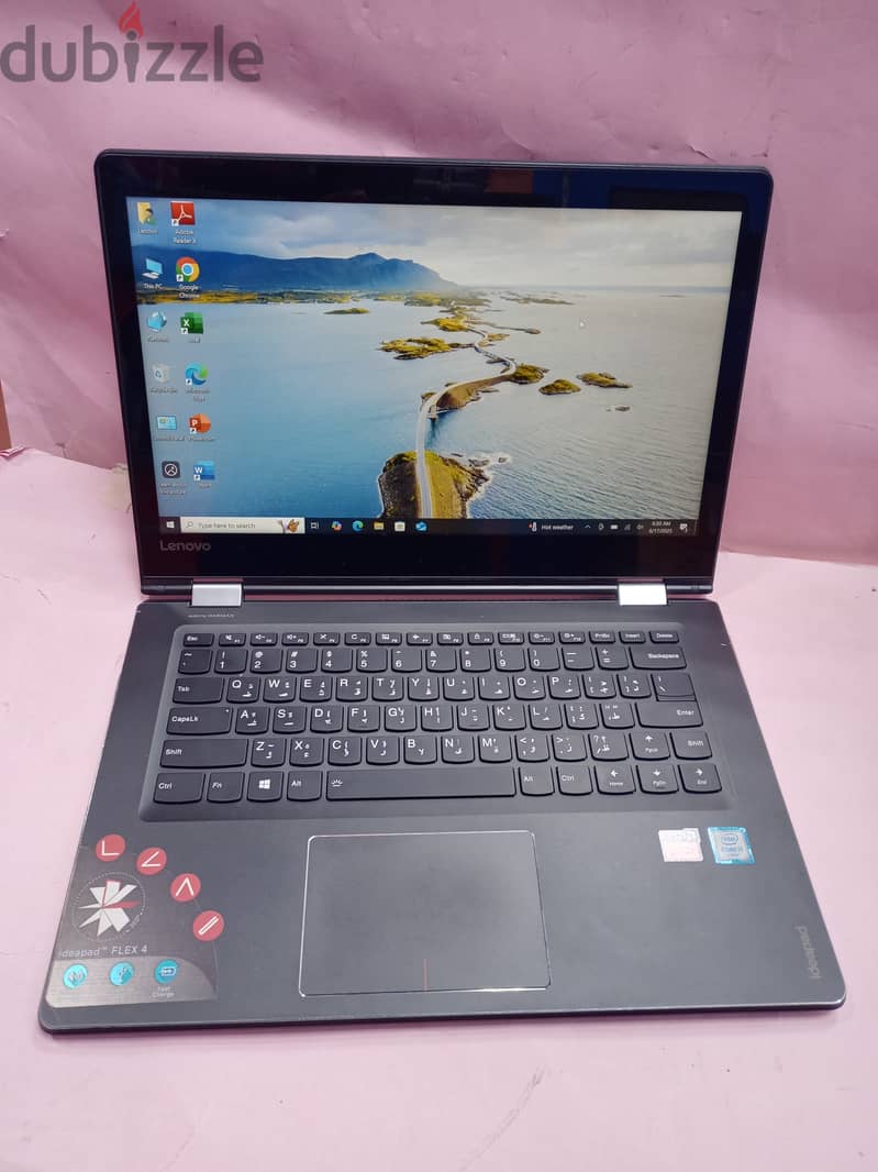 LENOVO IDEAPAD FLEX-4 X360 TOUCH SCREEN CORE I7 6th GENERATION 16GB RAM 500GB SSD 2GB AMD GRAPHICS 1 1