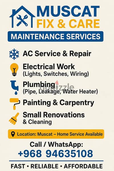 Maintinance work in Muscat