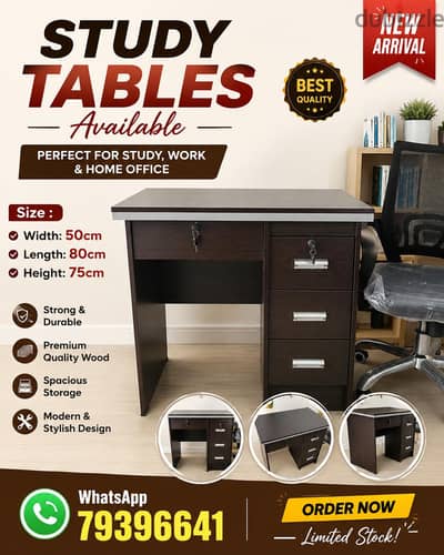 New study table available