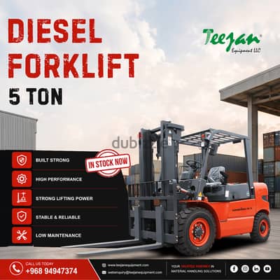 3 Ton, 5 Ton & 10 Ton Diesel Forklifts for Sale in Oman