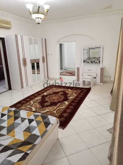 excellent furnished 1 BHK with balcony in azaiba close to  18 Nov St