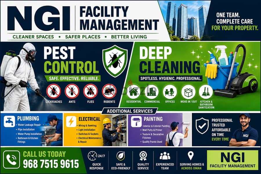 Professional Pest Control & Deep Cleaning Services in Oman 1