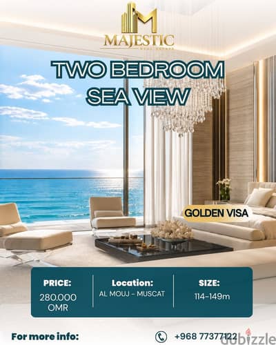 TWO-BEDROOM APARTMENT | SEA VIEW -AL MOUJ MUSCAT