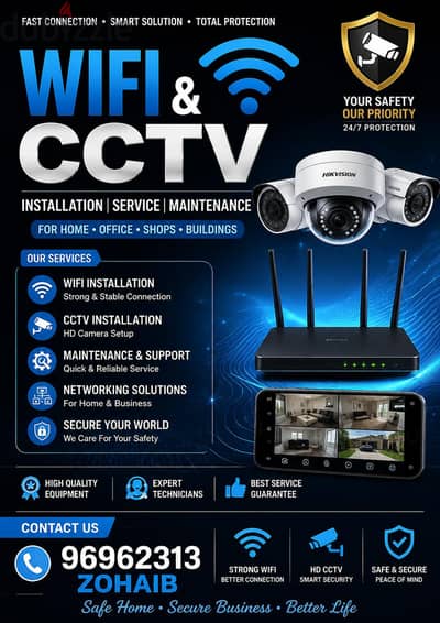 CCTV CAMERA INSTLION WIFI ROUTER