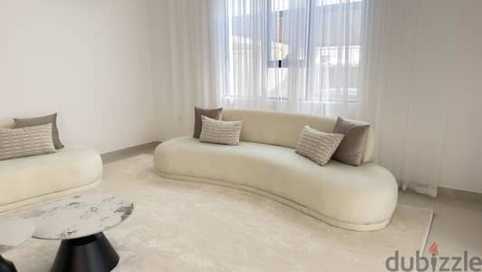 Modern curved couch