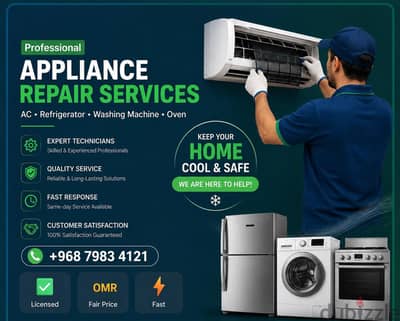 FRIDGE AC AUTOMATIC WASHING MACHINE AND REFRIGERATOR REPAIR