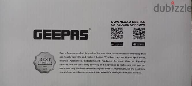 Geepas iron  For sale with 7 year warranty