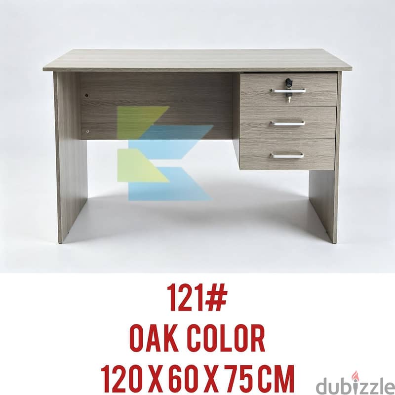 Modern Office / Study Desk with 3 Locking Drawers 1