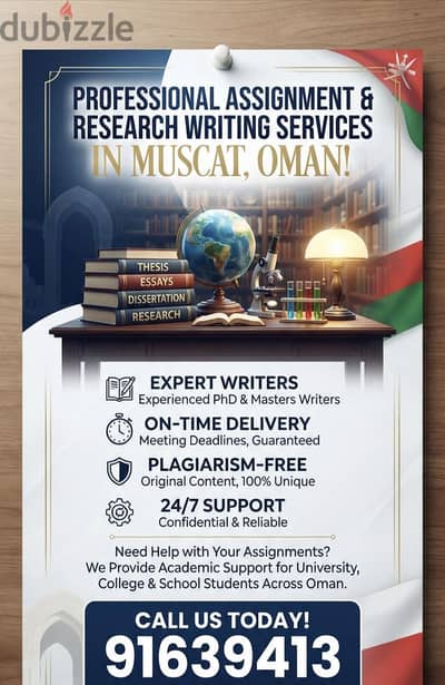 Professional Assignment & Research Writing Services in Muscat, Oman!