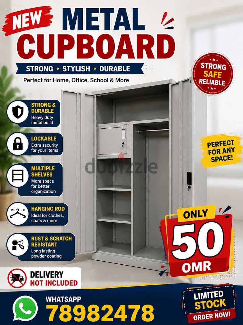 New metal 2-DOOR cupboard available 2
