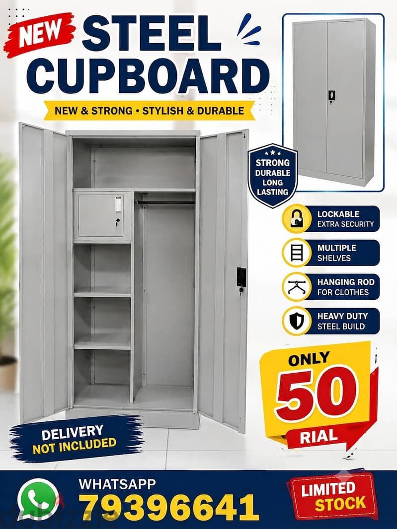New metal 2-DOOR cupboard available 3
