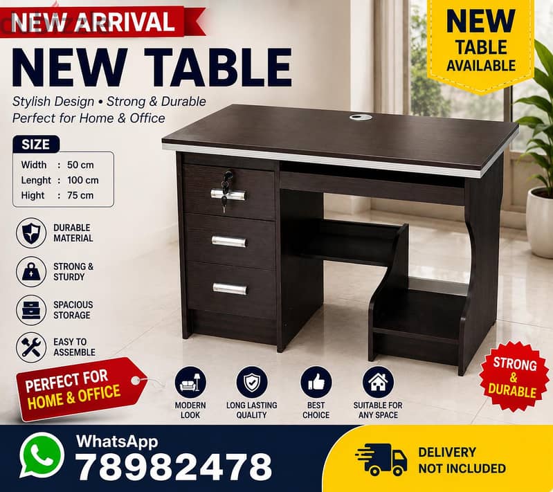 New table available. 1