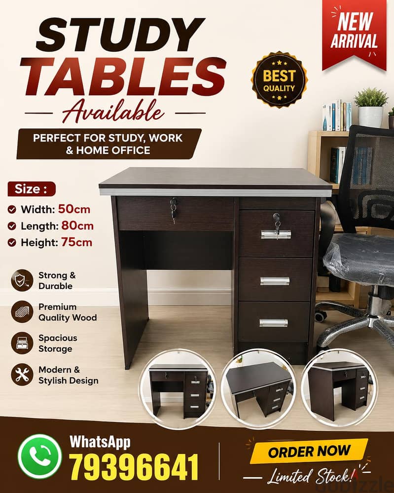 New study table available. all r not same price 1
