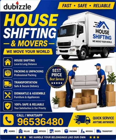 Moving and Shifting Services, Packing, Loading, Unloading, transport,