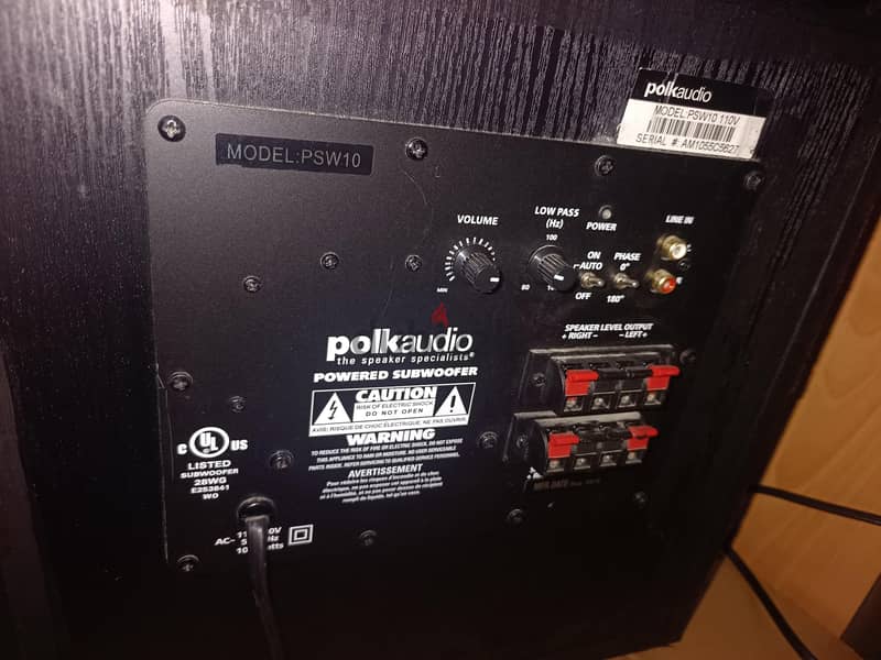 Polk audio active Subwoofer 1
