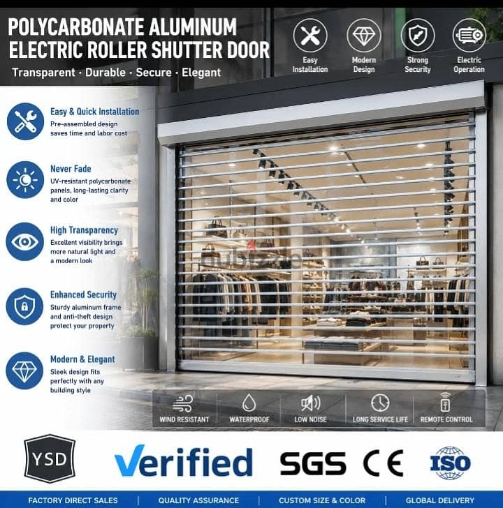 Polly Carbonate, Rolling Shutters New Repair 4