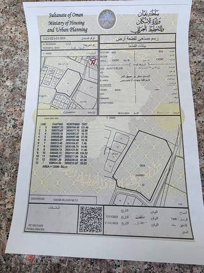 13,090 Sq. M Agricultural Plot for Sale – Al Musanah (Wudam Al Ghaf)