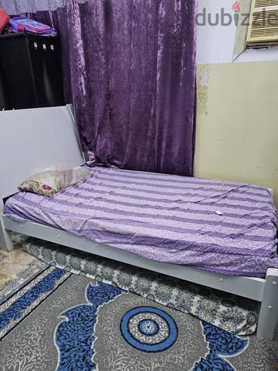 Queen size bed with mattress for sale