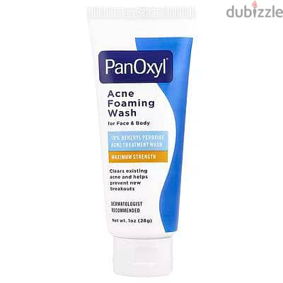 PanOxyl 10% Benzoyl peroxide Acne Wash (28-g) - Original USA