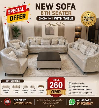 special Offer New sofa 8th seater available. .