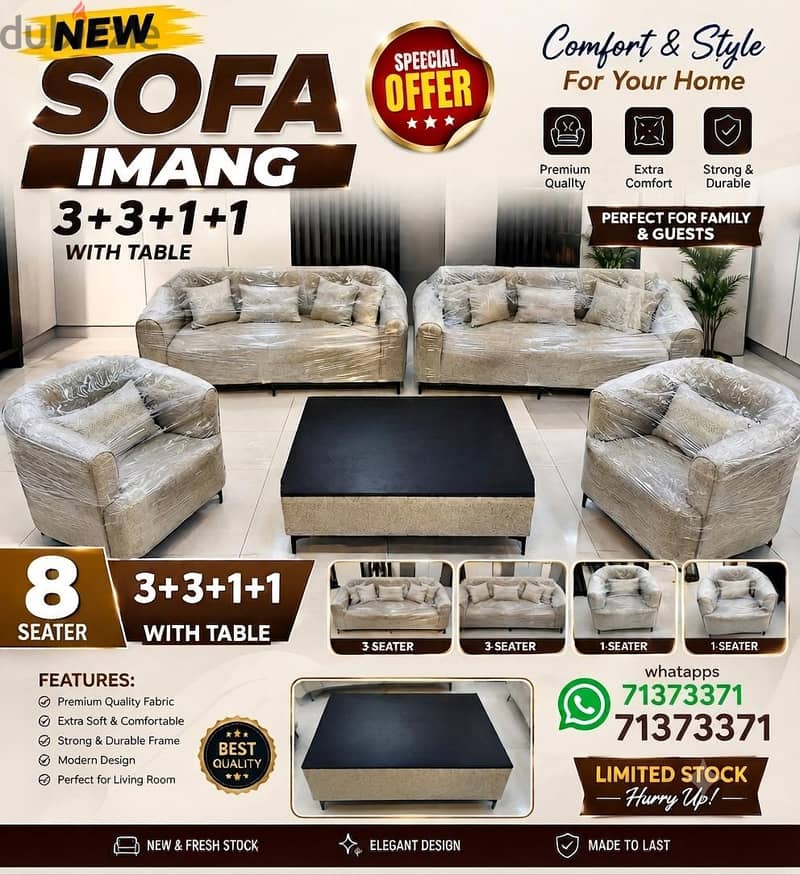 special Offer New sofa 8th seater available. . 1