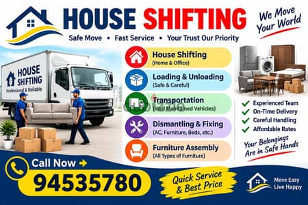 Best Muscat Mover and Packer House shifting office villa store shift