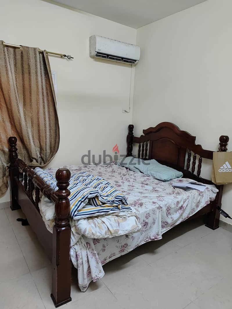 Wooden Cot ( no mattress) solid wood 1