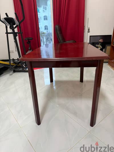 4 seat wooden table