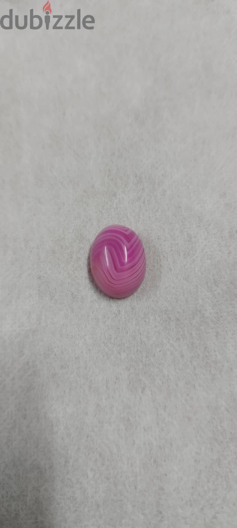 Pink banded agate stone 1