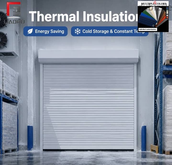 Parking door shutters roll roller roll up sectional door automatic remote control 2