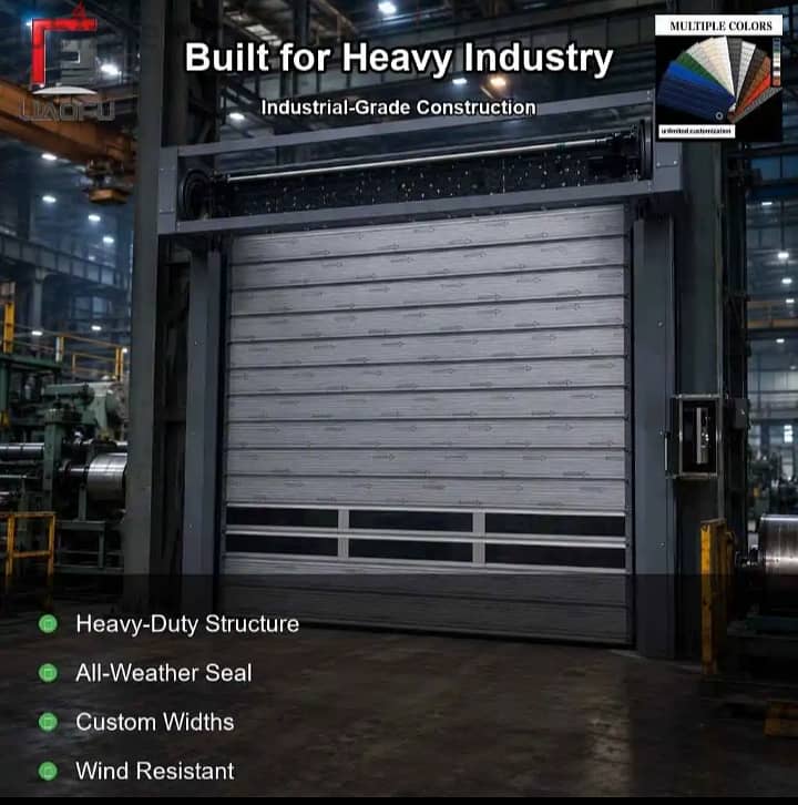Parking door shutters roll roller roll up sectional door automatic remote control 4
