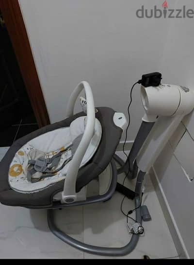 baby electric swing, baby nest/basket, baby feeding chair