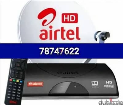 all satellite installation dish receiver Airtel nilsat arabsat LED