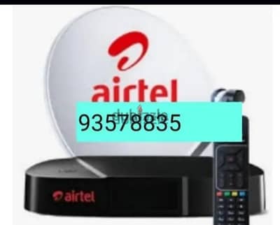 all satellite installation dish receiver Airtel nilsat arabsat LED