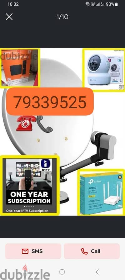 satellite dish antenna technician selling nilsat arbsat Airtel