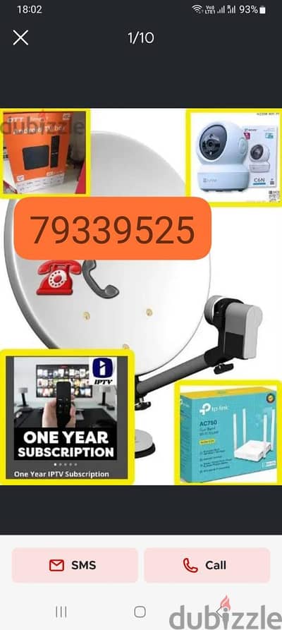 satellite dish antenna technician selling nilsat arbsat Airtel
