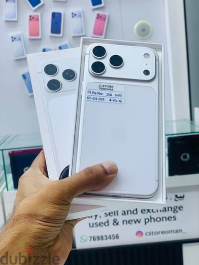 Apple - iPhone 17 Pro Max -256GB -Box piece -Good -warranty 8/27 ايفون