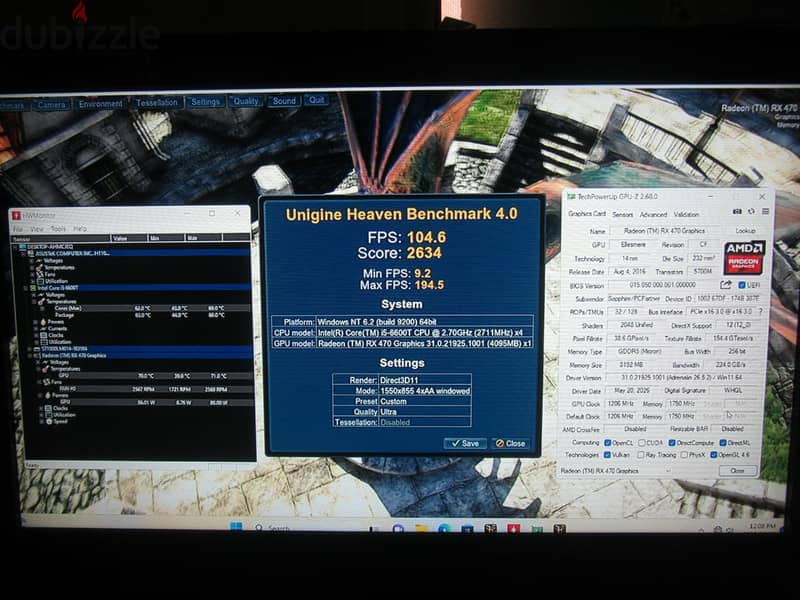 PC : Intel I5 6600T + RX 470 + 8GB RAM 3