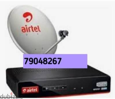 nilsat arabsat dish tv install home service Airtel